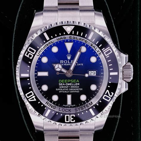 rolex deep sea dweller ceramic ultimate blue lume|deep sea dweller Rolex price.